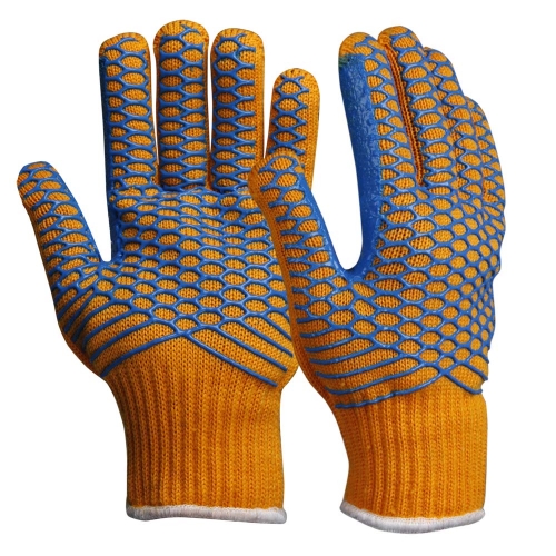 High Grip Orange Criss Cross Honeycomb Lattice Pattern Insulated